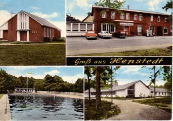 Alte Postkarte von Hepstedt